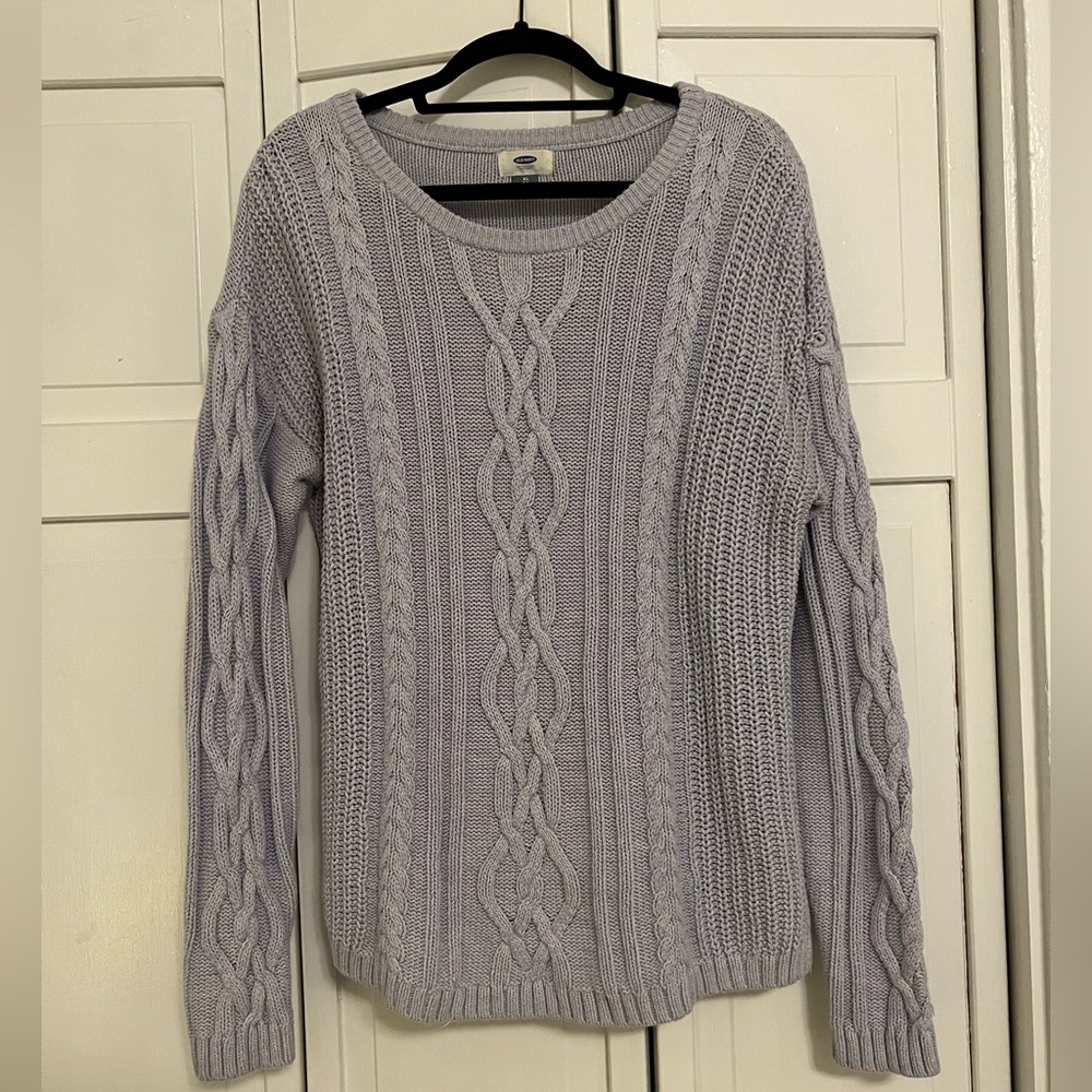 Old Navy Lavender fisherman sweater